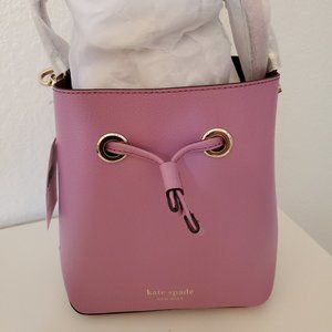 Pink Mauve Kate Spade Eva Small Bucket Bag